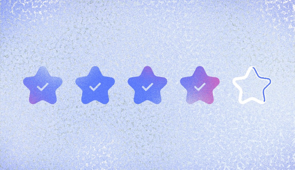 Four stars out of five stars are filled in for this review